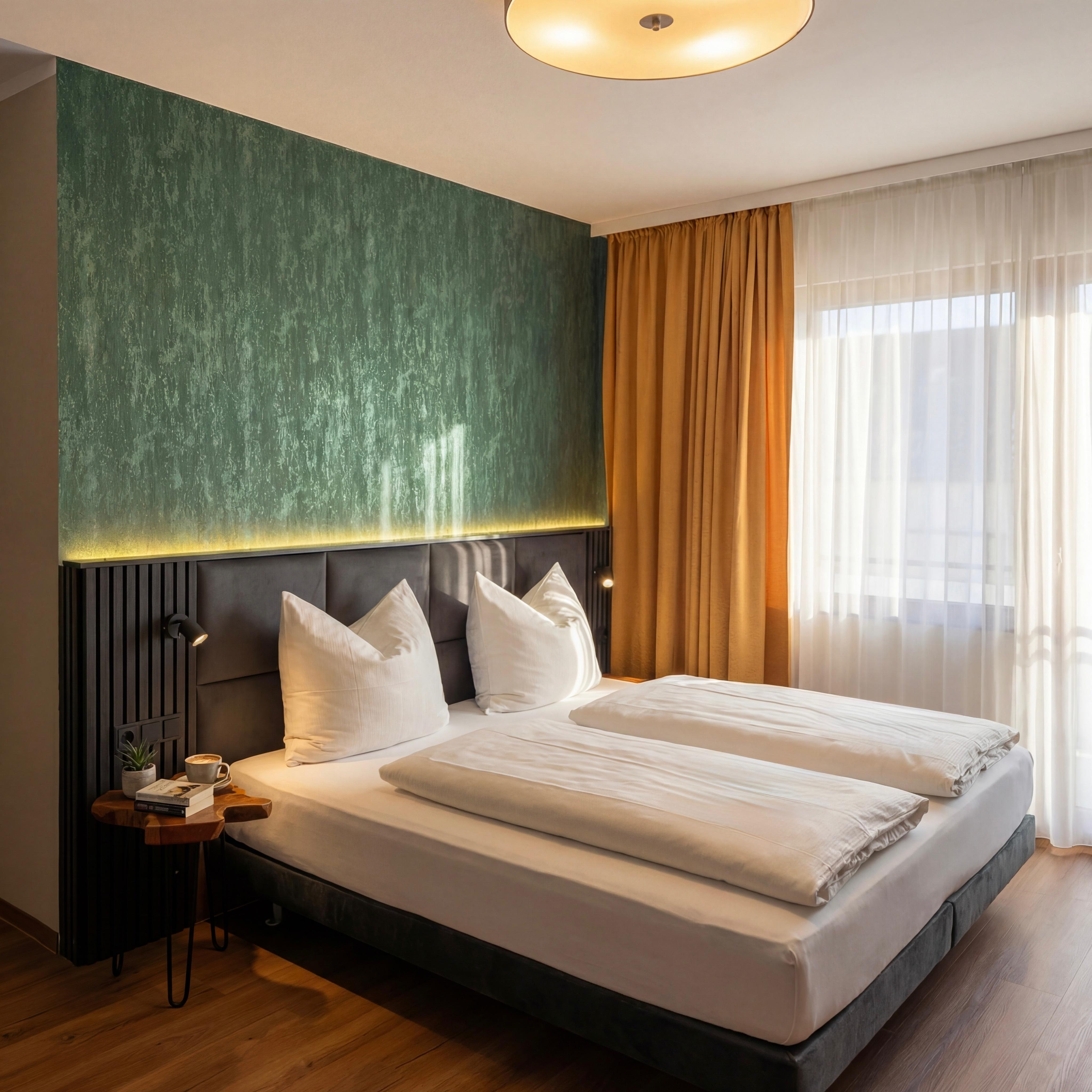 Doppelzimmer Komfort – Zimmeransicht im Hotel Wali Bielefeld