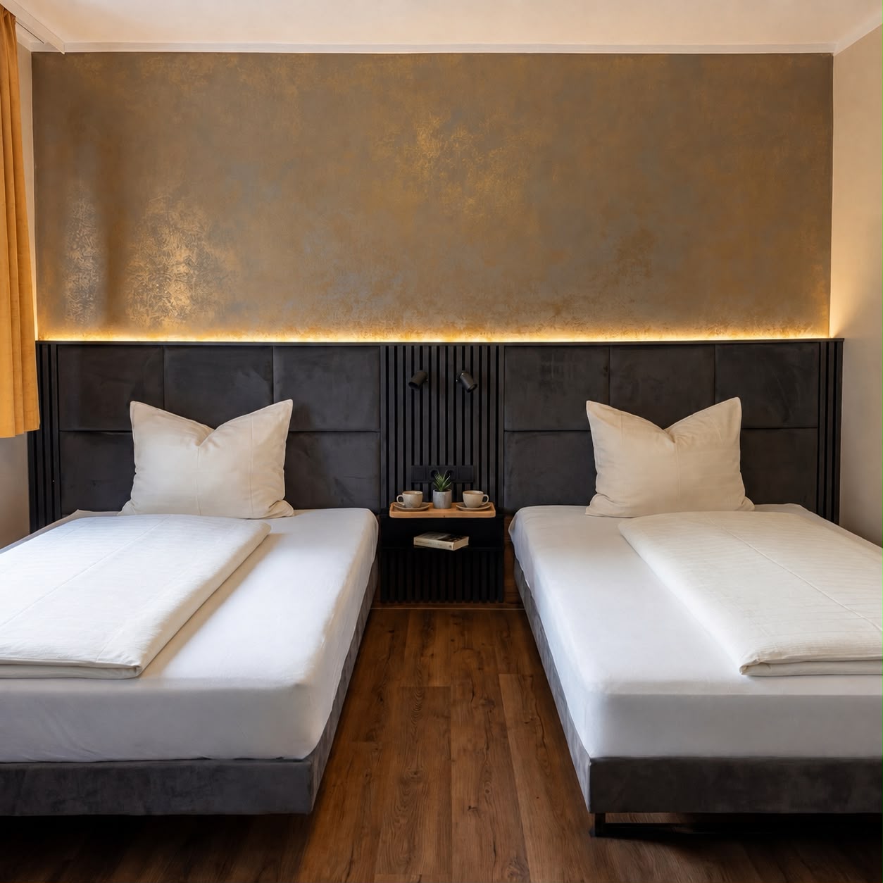 Zweibettzimmer Standard – Betten im Hotel Wali Bielefeld